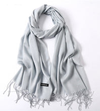 Solid Silky Soft Cashmere Pashmina Wrap Scarves with Tassels in 17 Colors