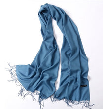 Solid Silky Soft Cashmere Pashmina Wrap Scarves with Tassels in 17 Colors