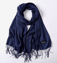 Solid Silky Soft Cashmere Pashmina Wrap Scarves with Tassels in 17 Colors