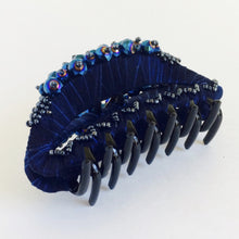 Large Hair Clip Claw - Dark Blue