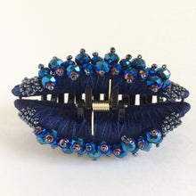 Large Hair Clip Claw - Dark Blue