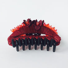 Red Large Strong Flower Hair Clip Claw
