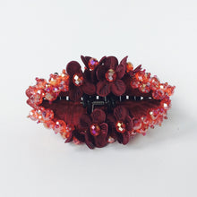 Red Large Strong Flower Hair Clip Claw