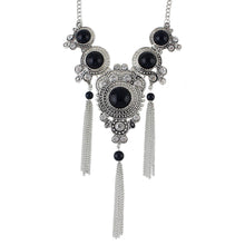 Black Gemstones Fashion Necklace