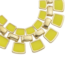 Yellow Fashion Statement Necklace
