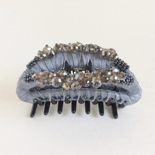 Large Hair Clip Claw - Gray