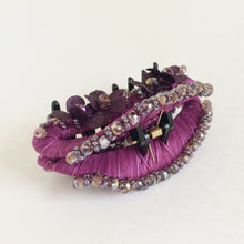 Large Strong Flower Hair Clip Claw - Magenta