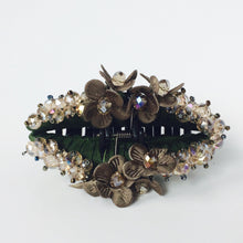 Army Green Large Strong Flower Hair Clip Claw